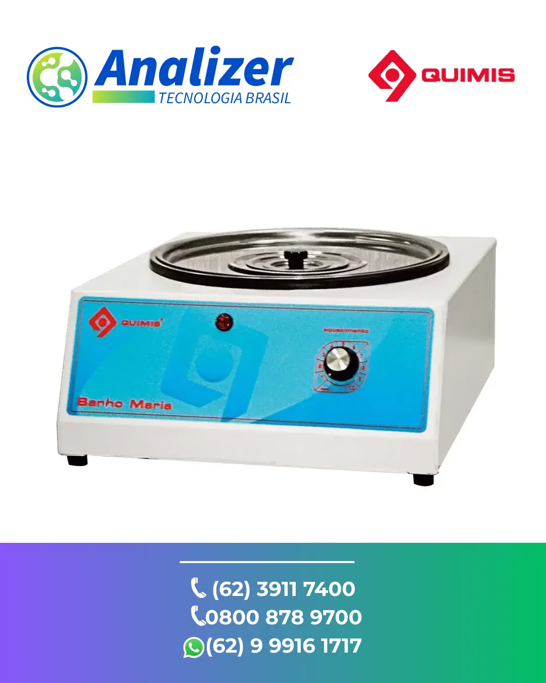 AJUSTE BANHO MARIA REDONDO Q218 QUIMIS BRASIL