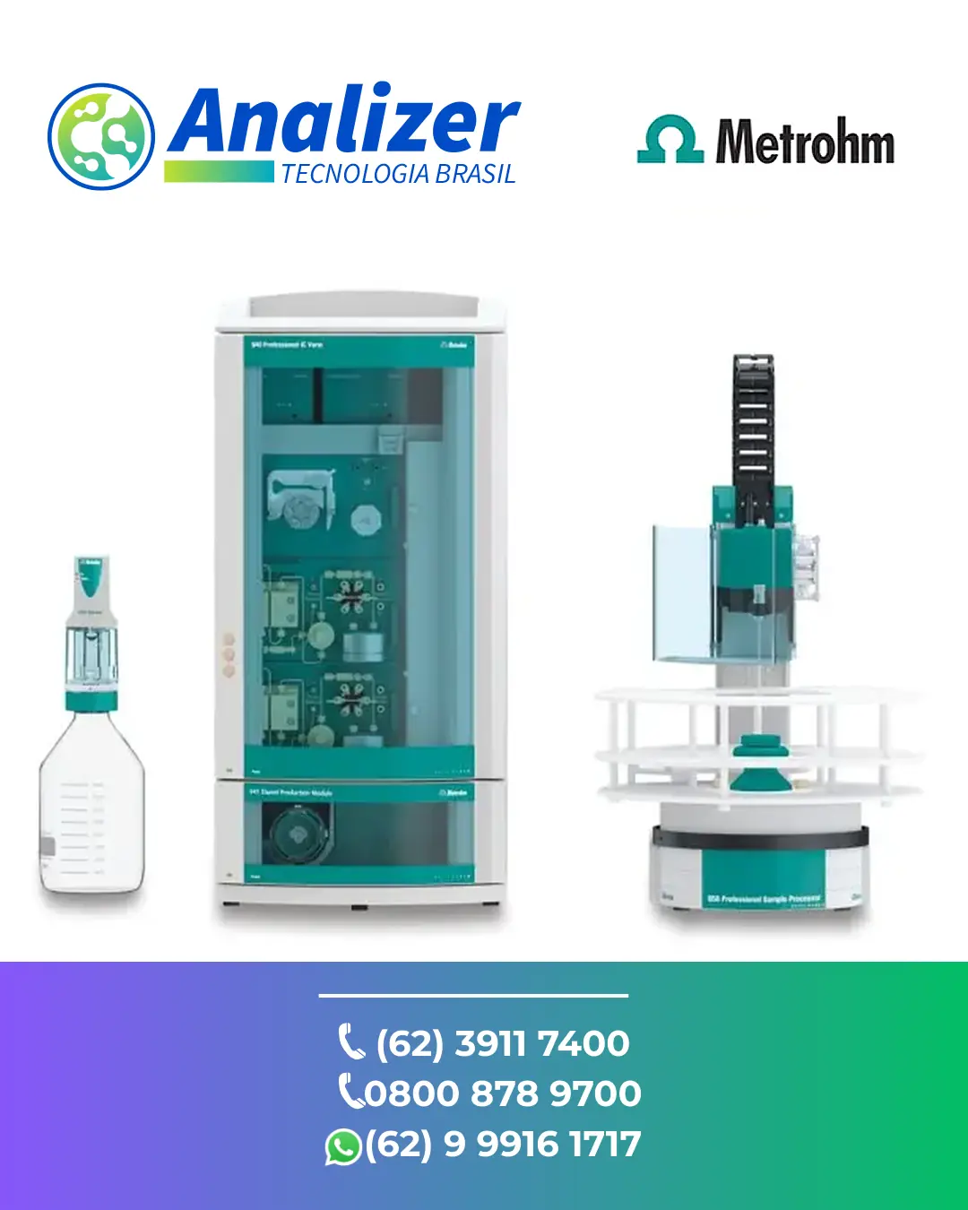 AJUSTE CROMATÓGRAFO 940 PROFESSIONAL IC VARIO METROHM BRASIL