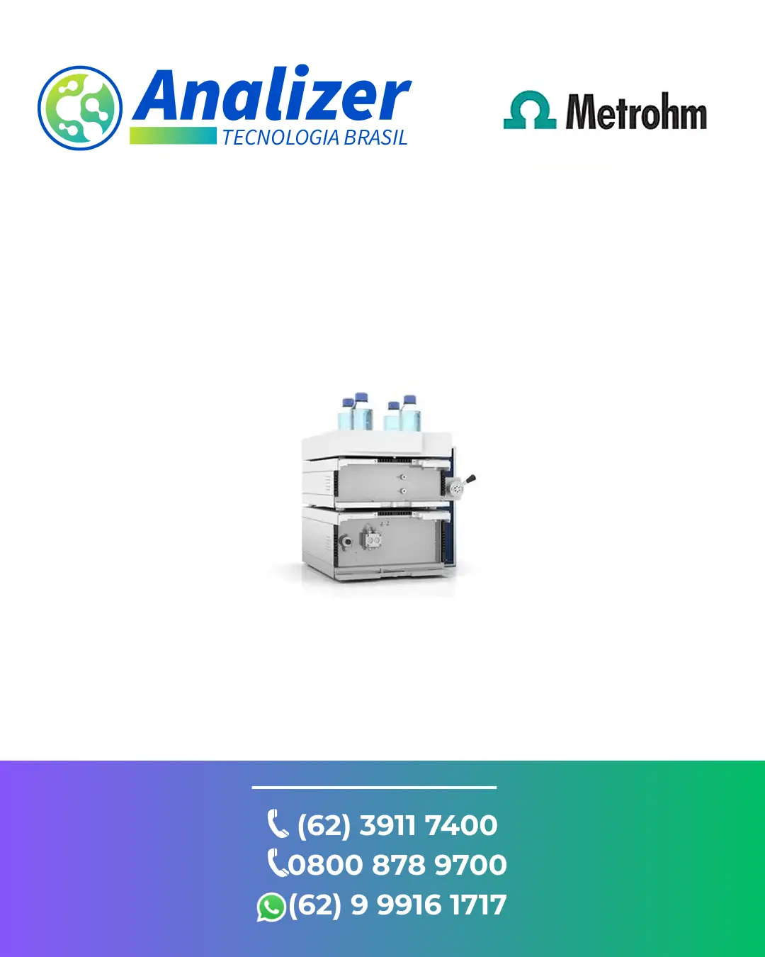 ASSISTÊNCIA CROMATOGRAFO KNA HPLC C3 METROHM BRASIL