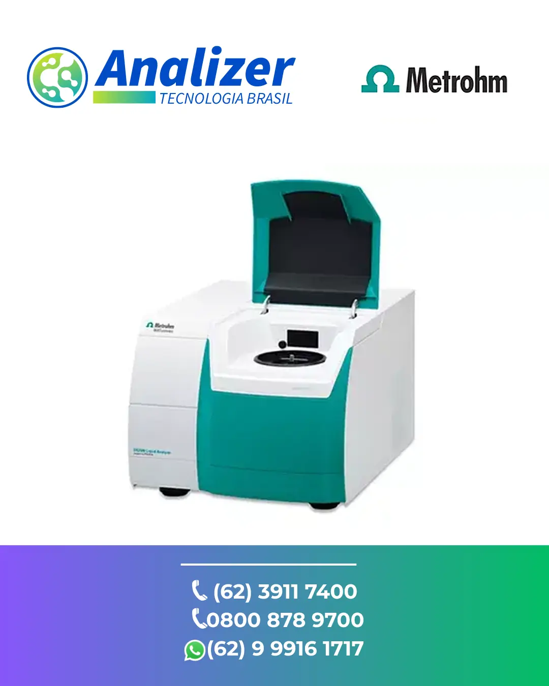 ASSISTÊNCIA TÉCNICA ANALISADOR PETRO NIRS D2500 METROHM BRASIL