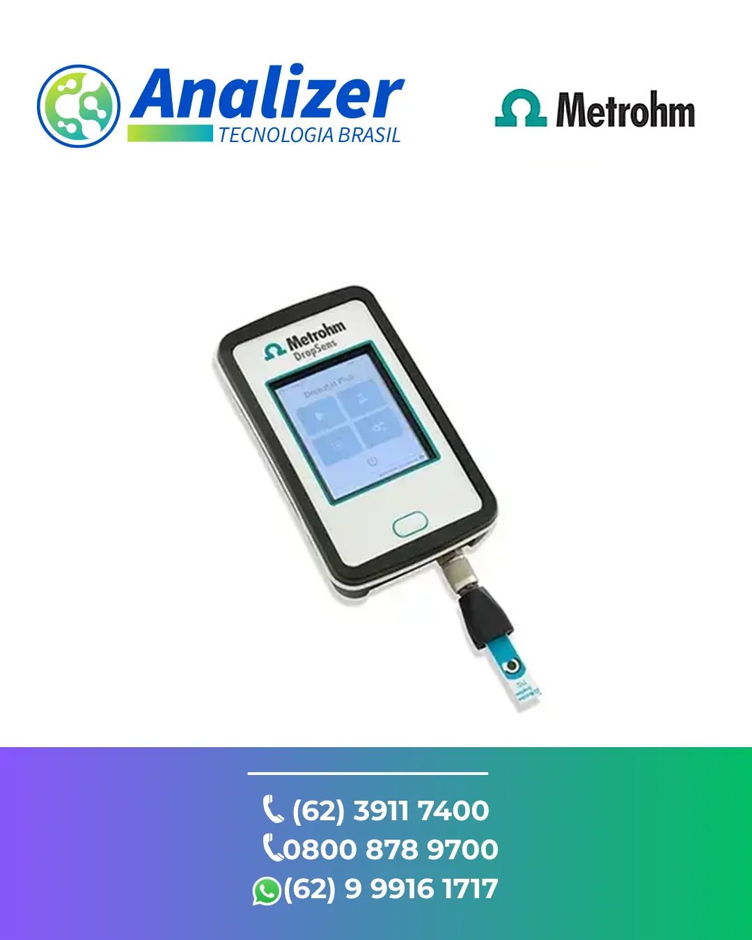 ASSISTÊNCIA TÉCNICA EQUIPAMENTOS POTENCIOSTATO GALVANOSTATOS EIS DRP STATPLUS METROHM BRASIL