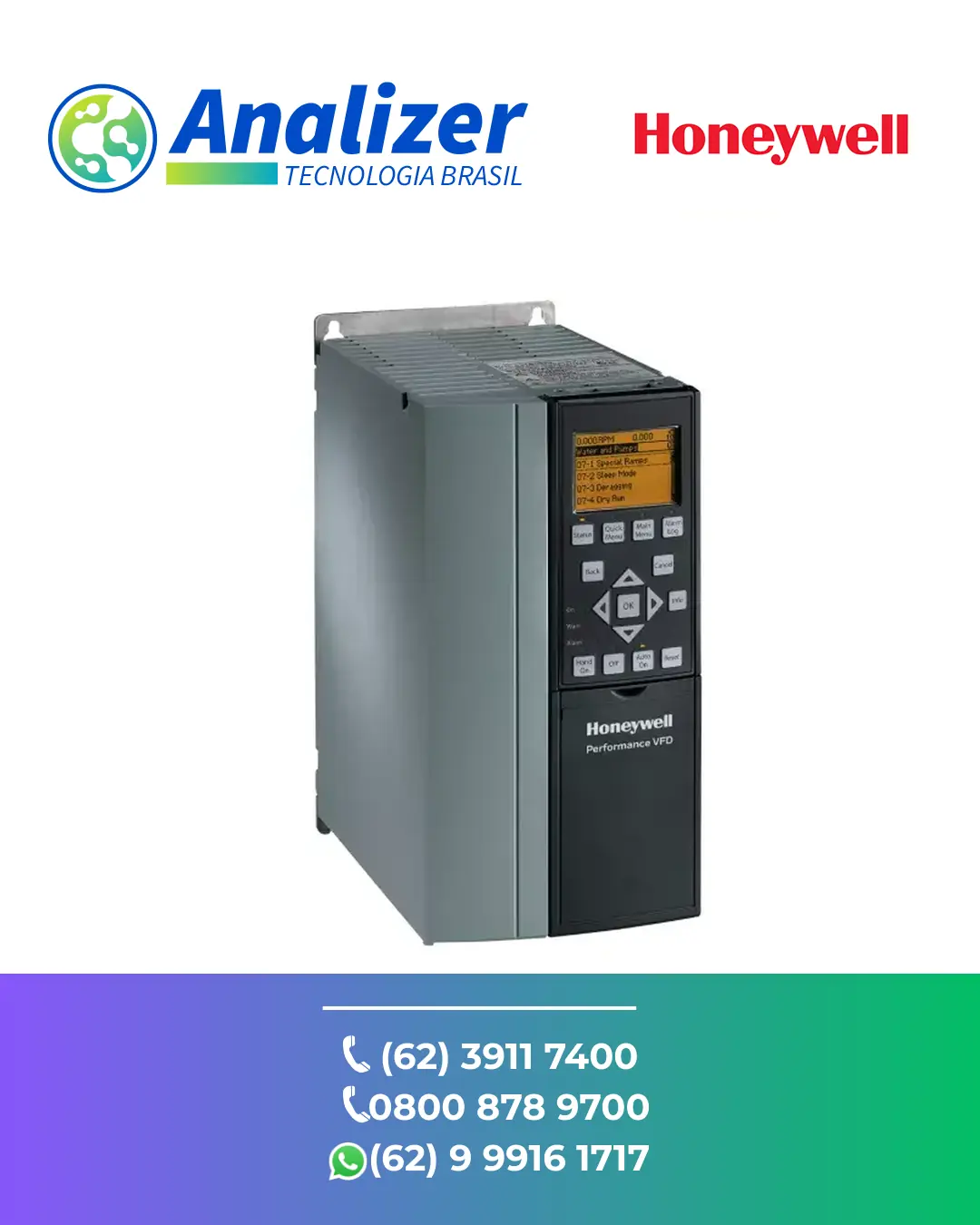 ASSISTÊNCIA TÉCNICA INVERSOR DE FREQUÊNCIA HONEYWELL65 HONEYWELL BRASIL