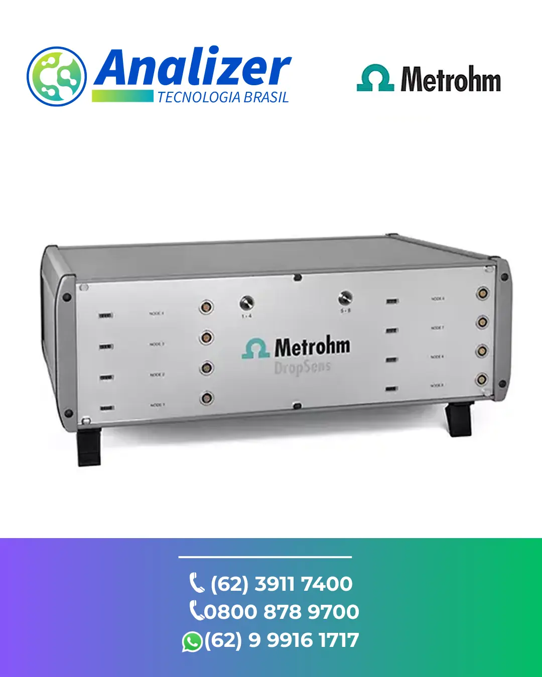 ASSISTÊNCIA TÉCNICA MULTI POTENCIOSTATO GALVANOSTATO DRP STAT I MULTIXONE METROHM BRASIL