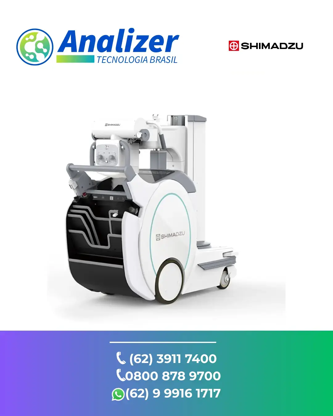 ASSISTÊNCIA TÉCNICA SISTEMA DE RAIOS X MOVEL DIGITAL MOBILEDART EVOLUTION MX8C SHIMADZU BRASIL