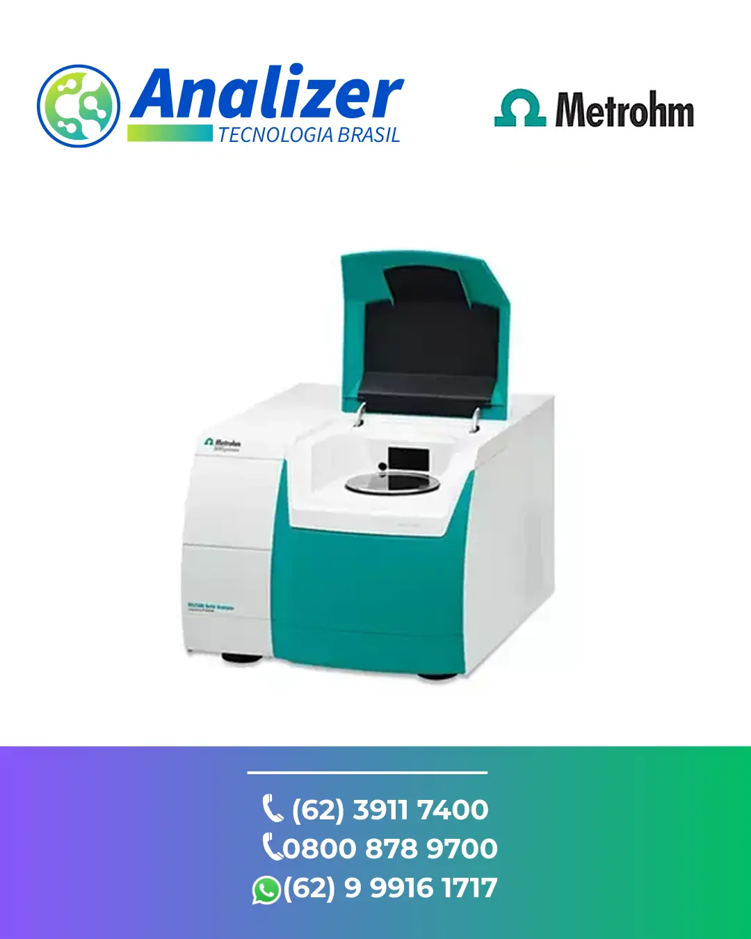 CONSERTO ANALISADOR SÓLIDO DS2500 METROHM BRASIL