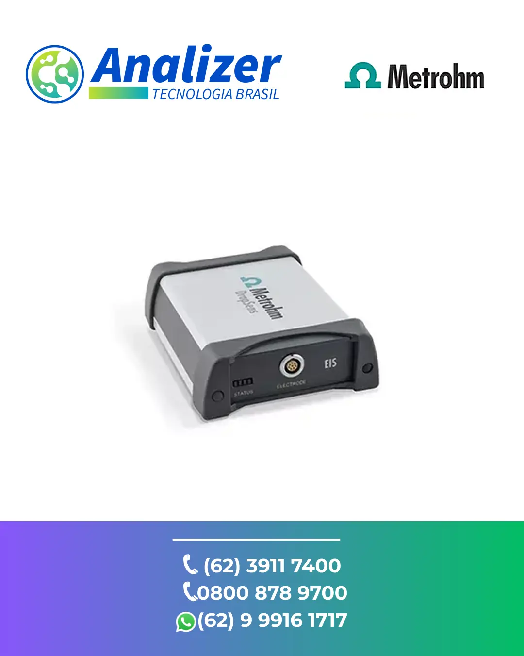 CONSERTO BIOPOTENCIOSTATO GALVANOSTATOS EIS DRP STAT I 400S METROHM BRASIL