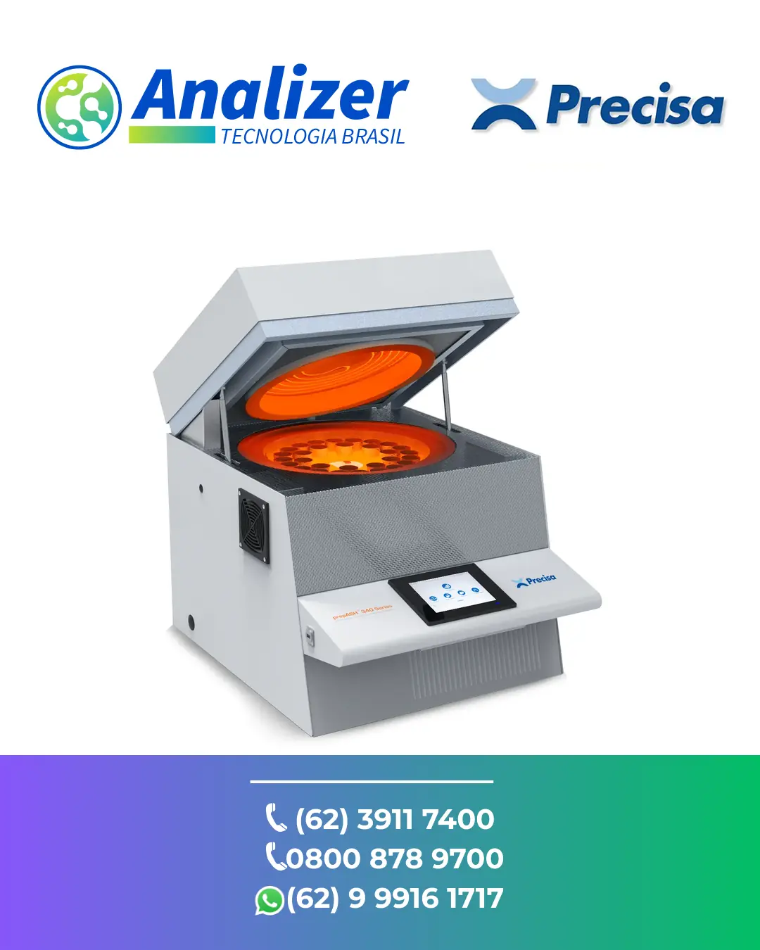 CONSERTO EM ANALISADOR TERMOGRAVIMÉTRICO 340 PREPASH PRECISA BRASIL