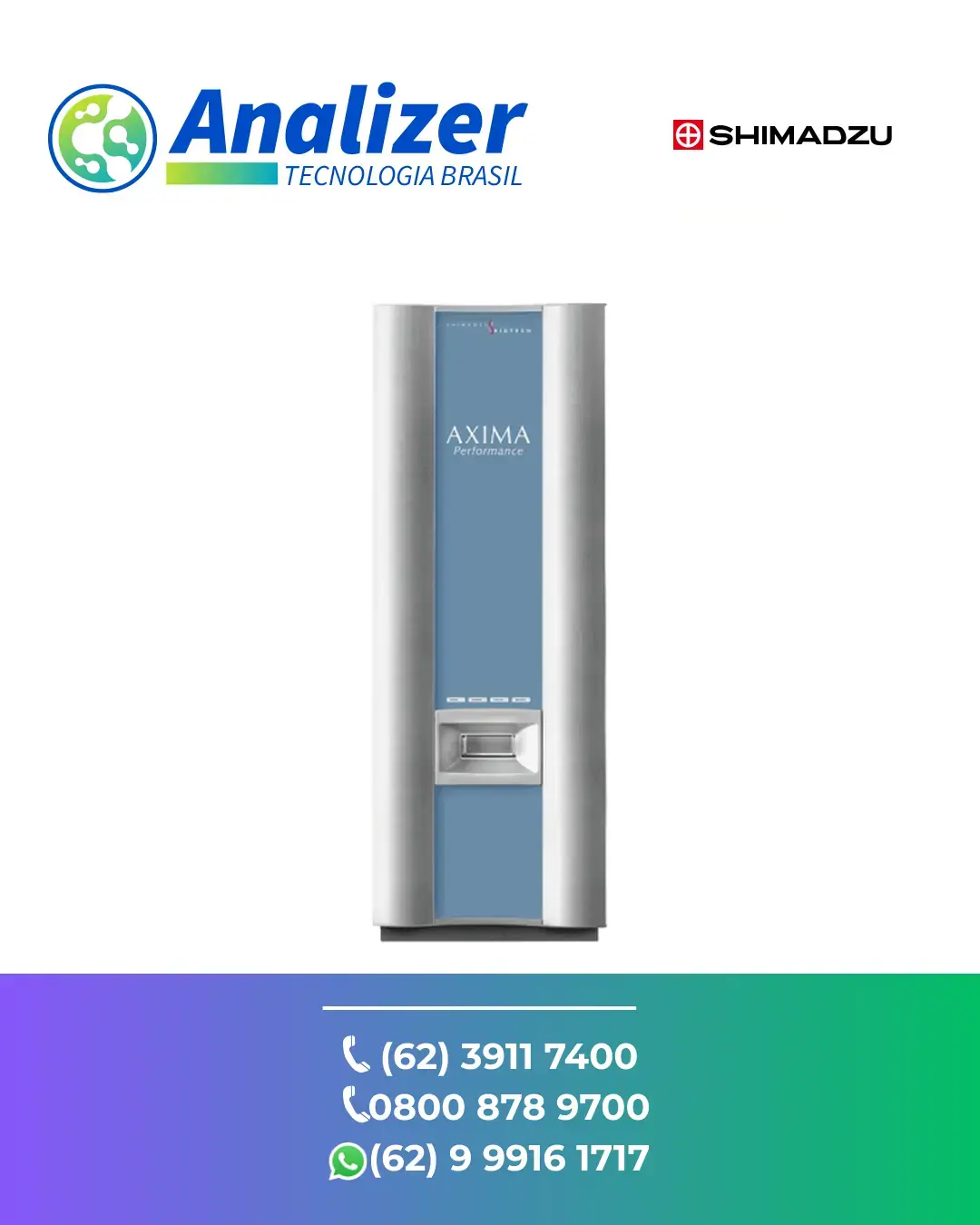 CONSERTO ESPECTROMETRO DE MASSA AXIMA PERFORMANCE SHIMADZU BRASIL