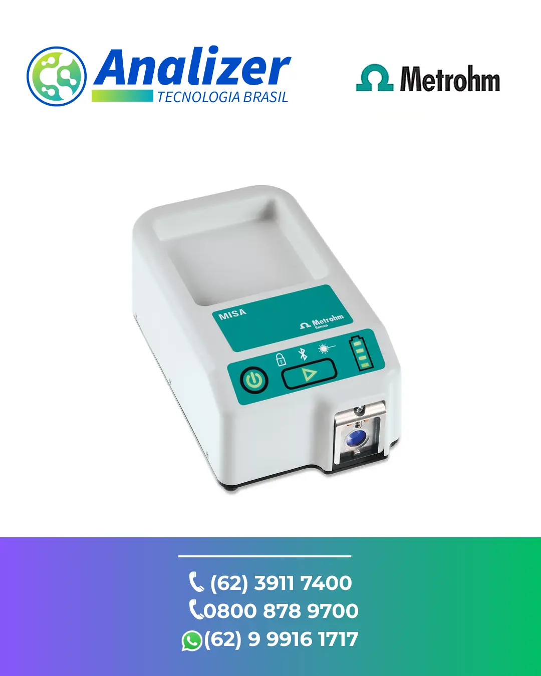 CONSERTO ESPECTROSCOPIA RAMAN MISA BASIC METROHM BRASIL