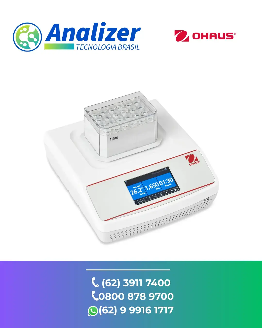 CONSERTO INCUBADORA COM AGITADOR ORBITAL E RESFRIAMENTO OHAUS BRASIL