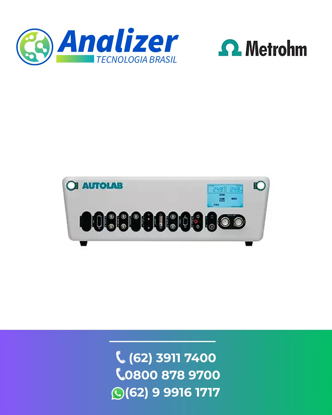 CONSERTO POTENCIOSTATO GALVANOSTATO MODULAR AUTOLAB PGSTAT302N METROHM BRASIL