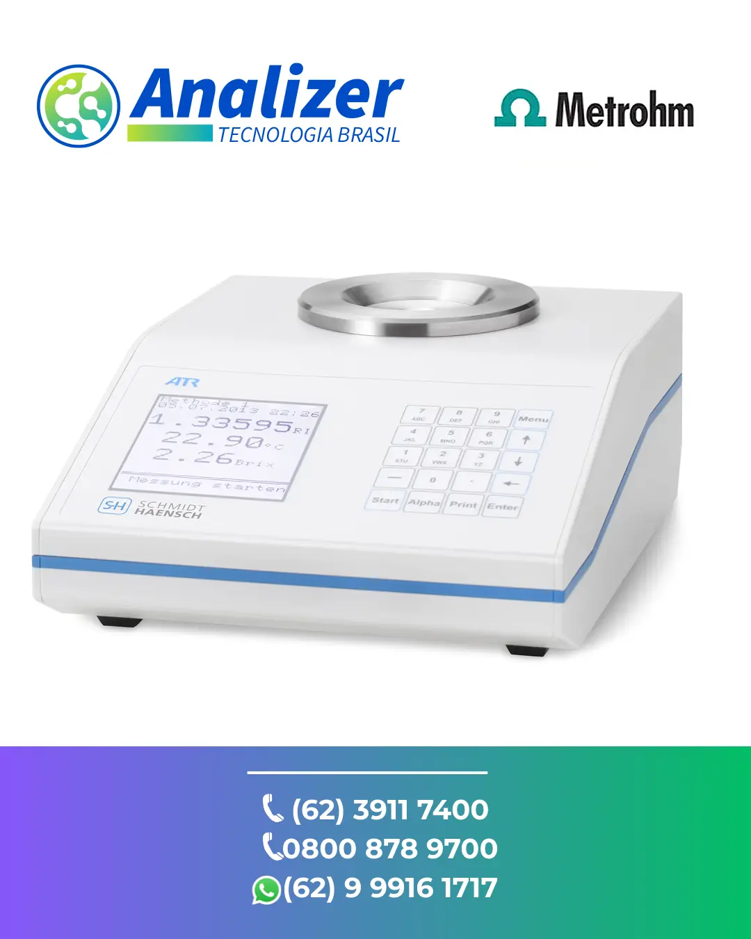 CONSERTO REFRATOMETRO ATR BR SCHMIDT HAENSCH BRASIL