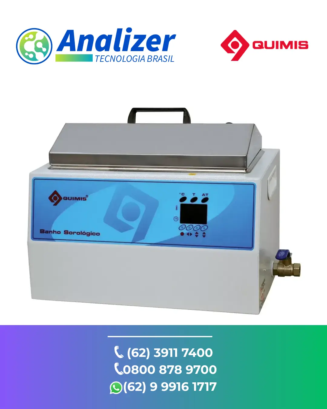 INTERVENÇÃO BANHO SOROLÓGICO DIGITAL Q304M QUIMIS BRASIL