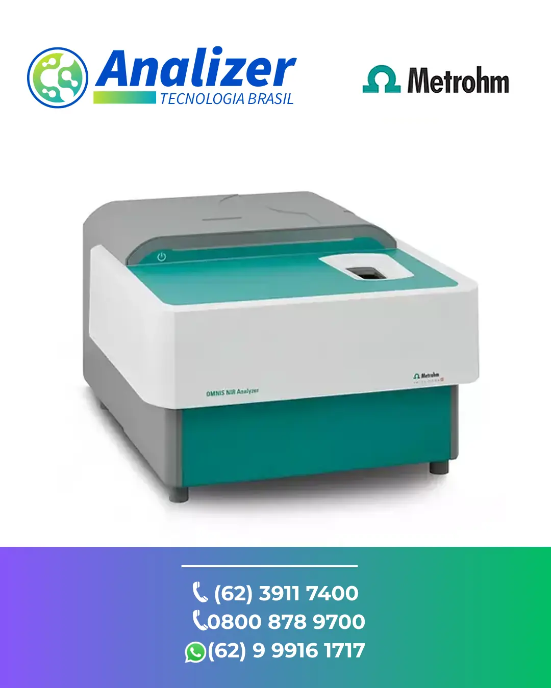 MANUTENÇÃO EM ANALISADOR LÍQUIDO OMNIS NIR METROHM BRASIL