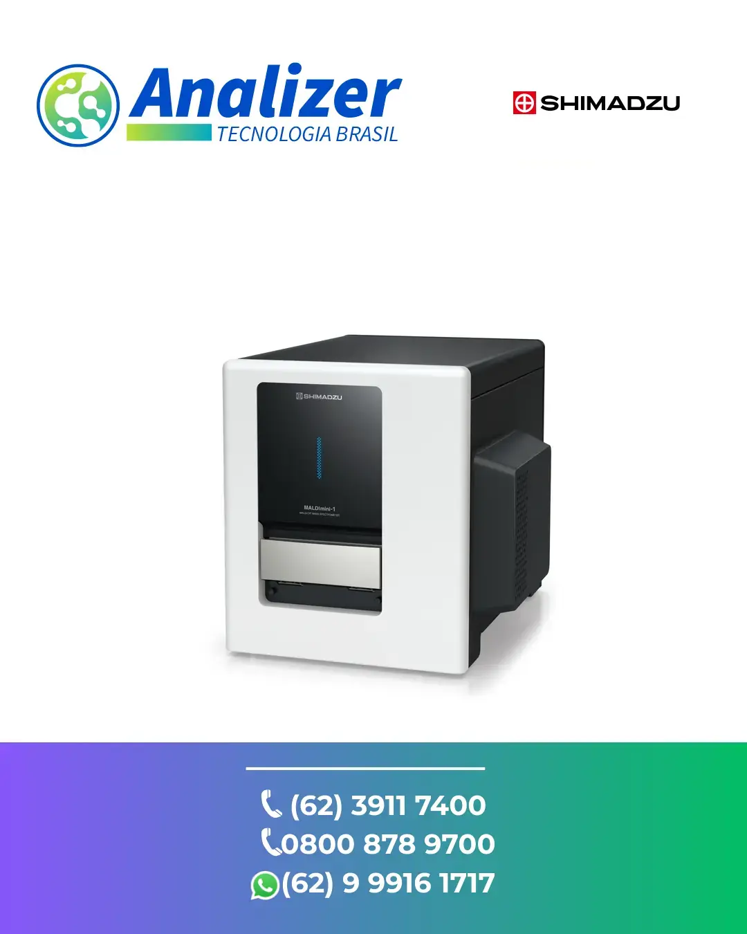 MANUTENÇÃO EM ESPECTROMETRO DE MASSA MALDIMINI 1 SHIMADZU BRASIL