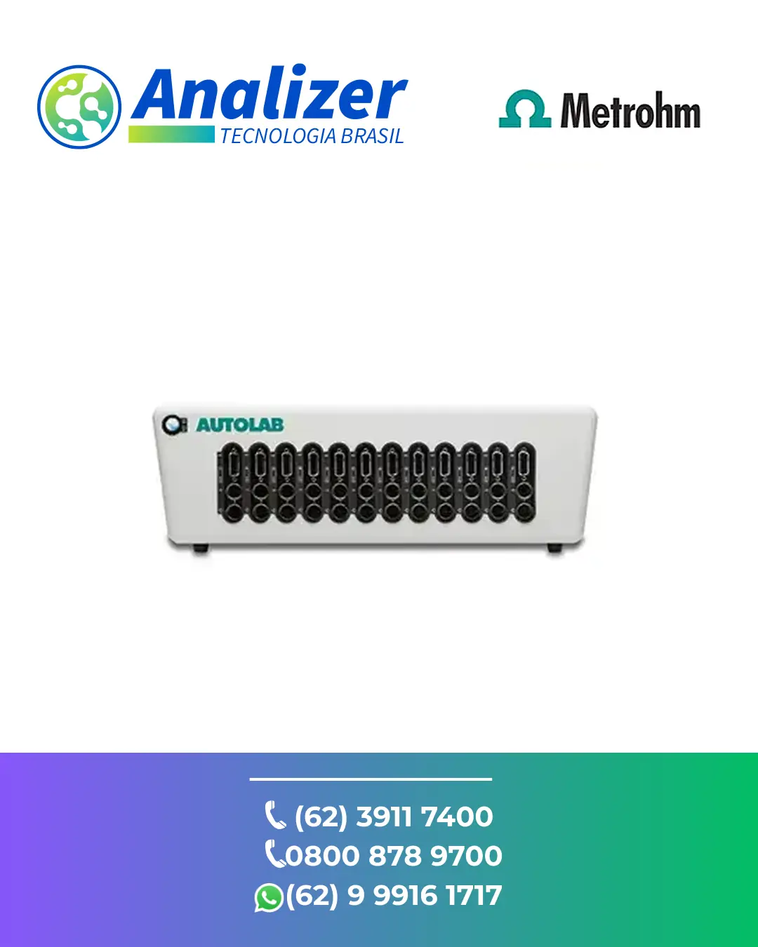 MANUTENÇÃO POTENCIOSTATOS GALVANOSTATOS MULTICANAL MULTI AUTOLAB M204 METROHM BRASIL