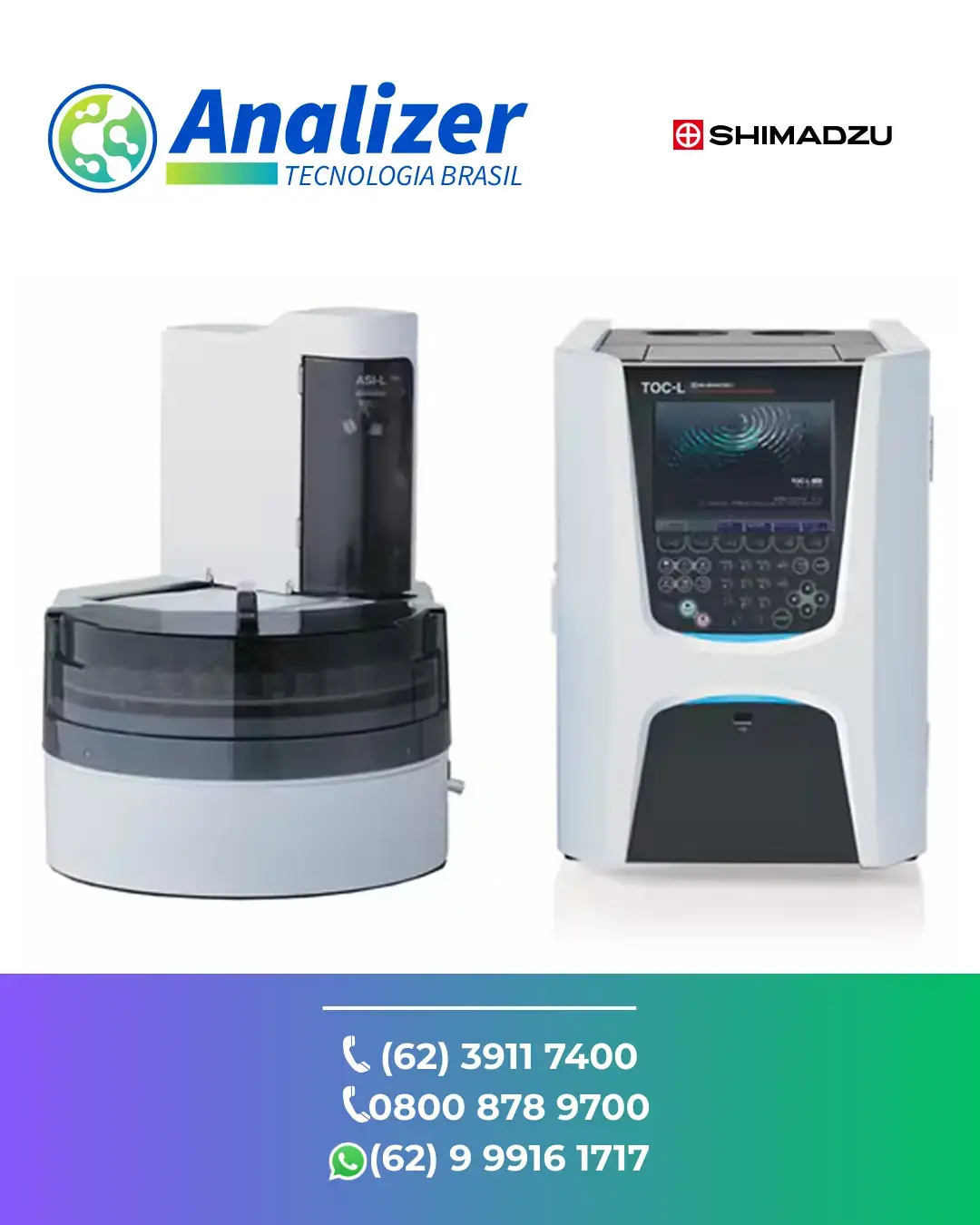 MANUTENÇÃO SISTEMA ASI L AUTOMACAO DE AMOSTRAS TOC L SHIMADZU BRASIL