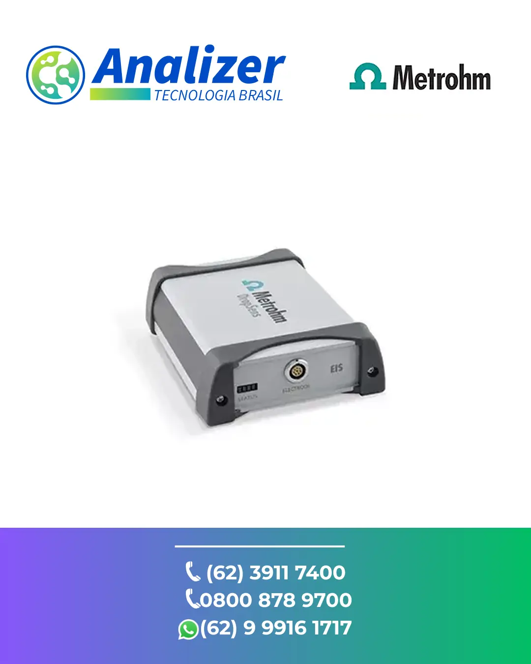 REPARO BIOPOTENCIOSTATO GALVANOSTATOS EIS DRP STAT I 400 METROHM BRASIL