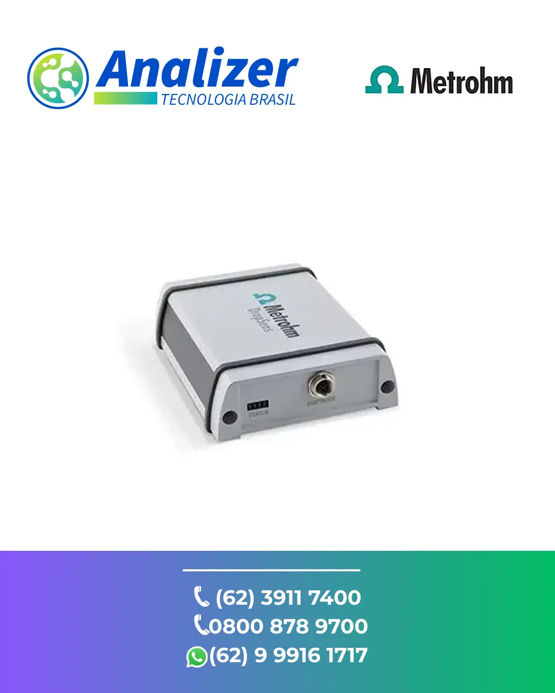 REPARO EM POTENCIOSTATO GALVANOSTATOS EIS DRP STAT400 METROHM BRASIL