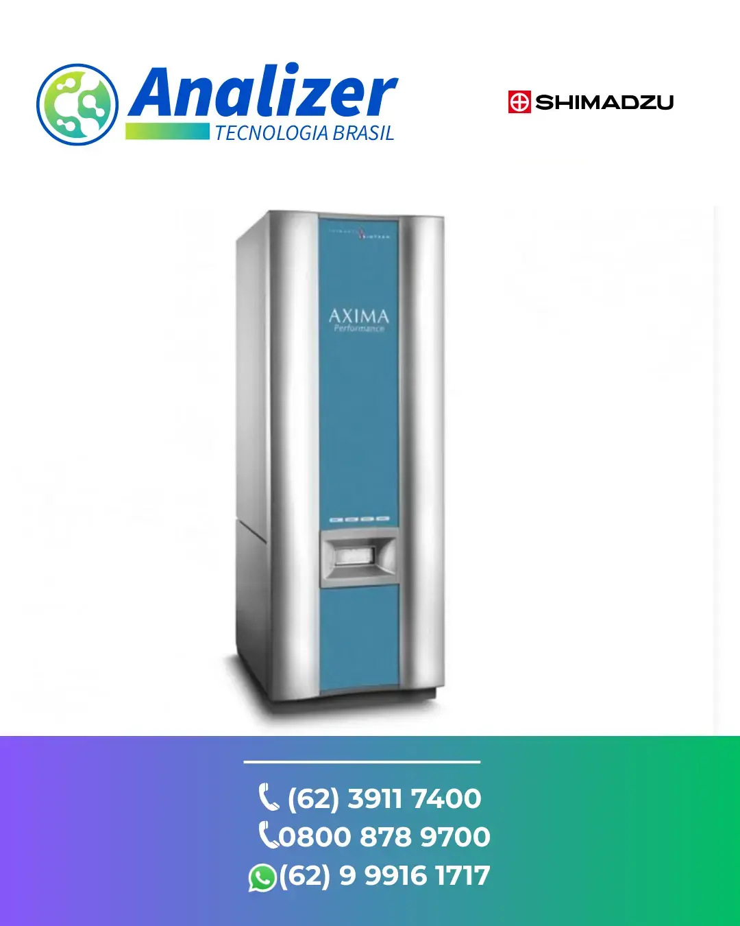 REPARO ESPECTROMETRO DE MASSA AXIMA ASSURANCE SHIMADZU BRASIL