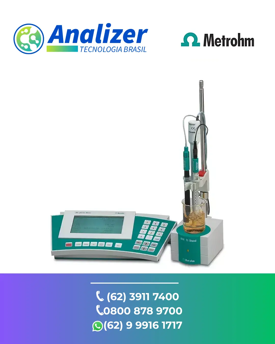 REPARO MEDIDOR DE PH E IONS 781 METROHM BRASIL