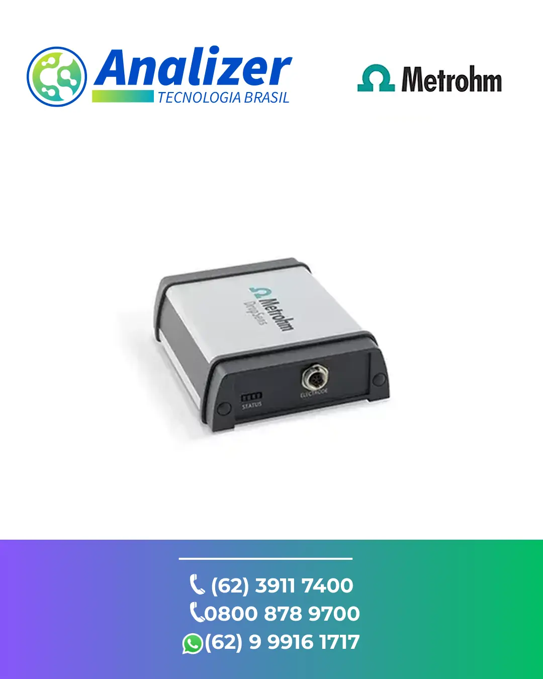 REPARO POTENCIOSTATO GALVANOSTATOS EIS DRP STAT300 METROHM BRASIL