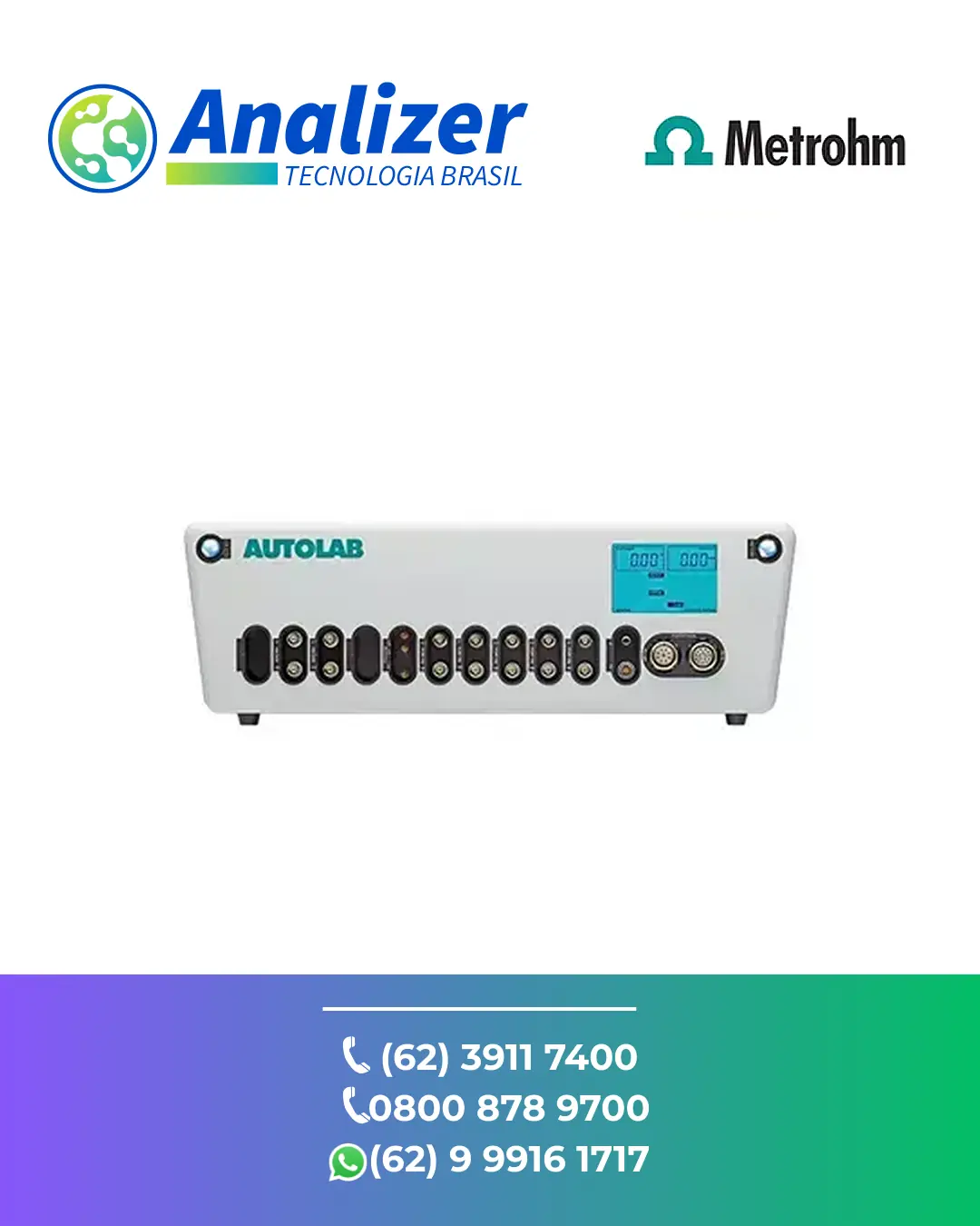 REPARO POTENCIOSTATO GALVANOSTATO MODULAR AUTOLAB AUT302N MBA SMETROHM BRASIL