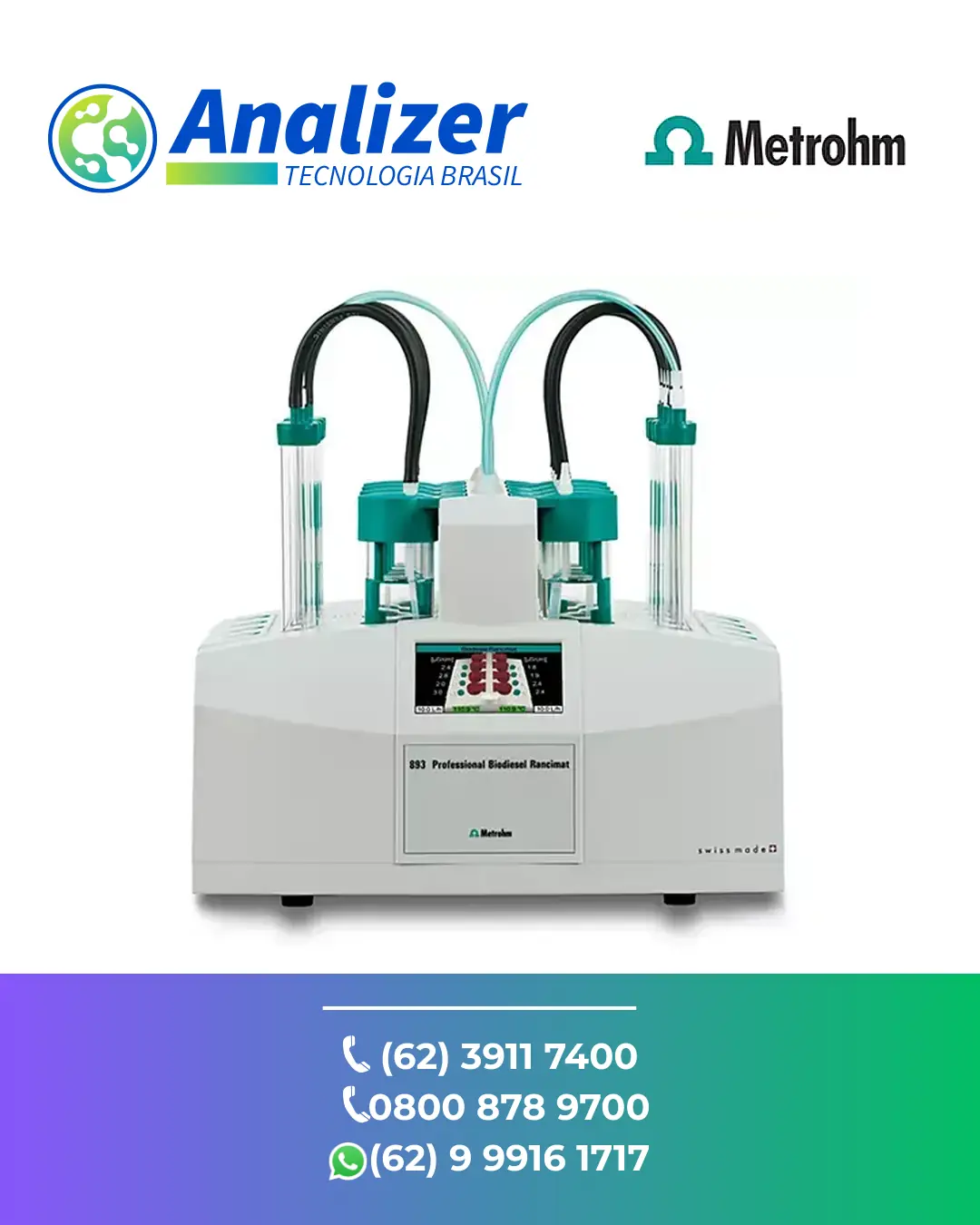 RESTAURAÇÃO RANCIMAT 893 PROFESSIONAL BIODIESSEL METROHM BRASIL